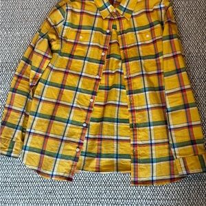 Janie and Jack Multicolor Plaid Button Down Shirt